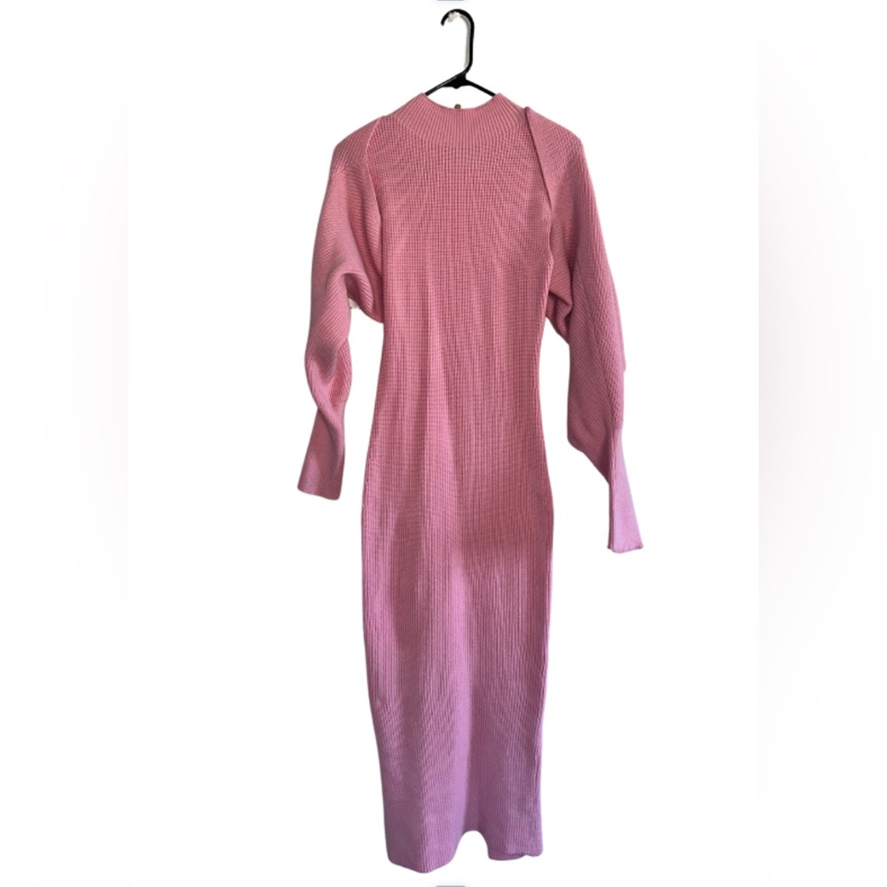 Sweater dress with matching half sweater! Size small. Stretchy and warm.